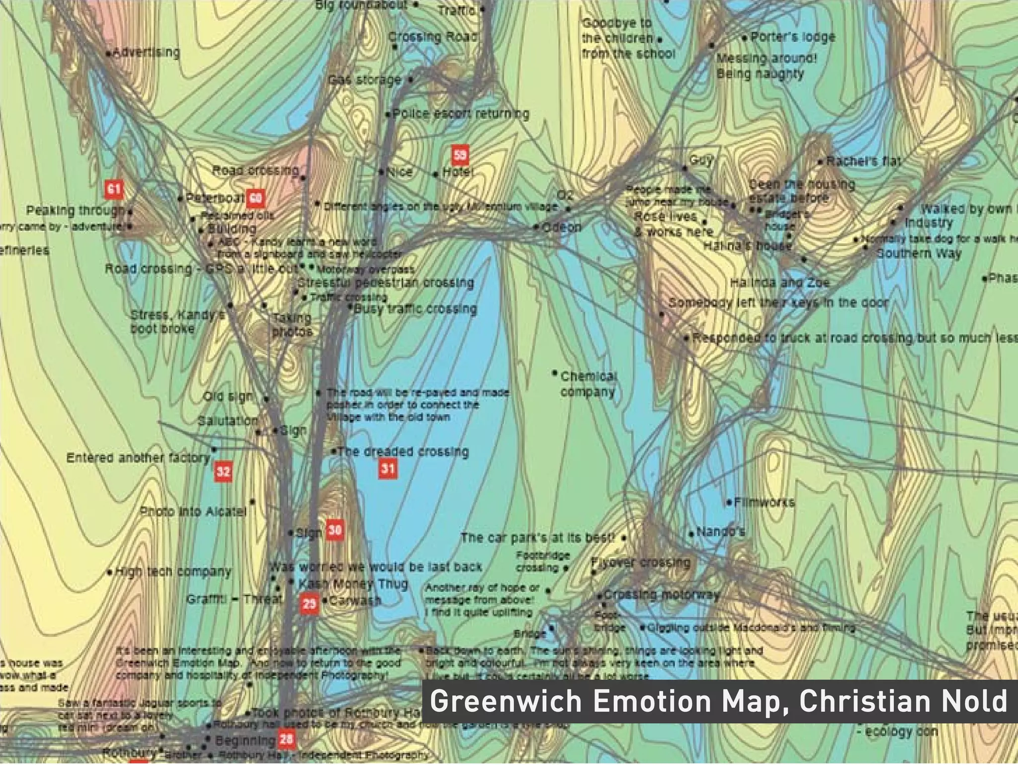 Greenwich Emotion Map, Christian Nold
 