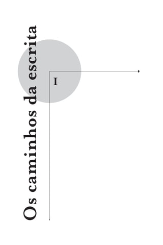 Os caminhos da escrita

              I
 