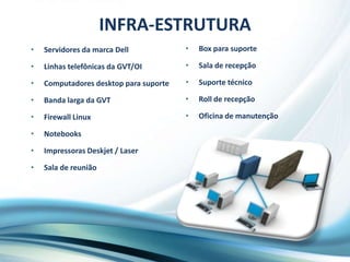 INFRA-ESTRUTURABox para suporte