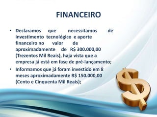 Sala de reuniãoOPORTUNIDADESNecessidade constante e crescente de informação com precisão, agilidade e segurançaMudança comportamental da sociedadeAumento de usuários de serviços ligados e oferecidos pela internetBenefícios e comodidades dastecnologias da informação