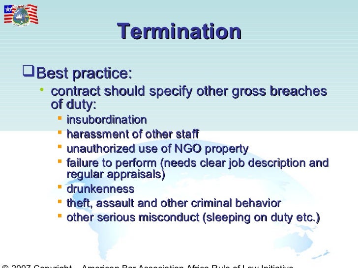 termination for insubordination