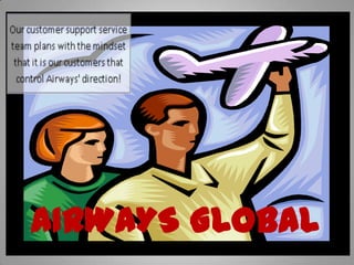 Assignment 2: Final ProjectYou will propose a pricing objective and a pricing strategy for AirWays Global based on the information gathered from the following:The case studyThe understanding of the competitionThe likely attitude of the Frequent Flyer Program members at the time of the eventsUsing the South University Online Library resources, complement your understanding of the competitive environment. Create a Microsoft PowerPoint presentation that consists of a compilation of the Final Project works completed in the first five weeks.In addition, propose a pricing strategy that AirWays should follow in the presentation. Explain why AirWays should follow your pricing strategy. Justify your pricing strategy using appropriate examples and reasoning.The presentation should have a minimum of ten slides. The information on each slide should be described in the Notes section of the presentation.On a separate page, cite any sources using the APA format.Save your presentation as SU_MBA6011_W6_A2_LastName_FirstInitial.ppt.