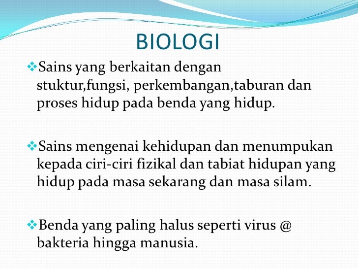 Sumbangan islam dalam biologi