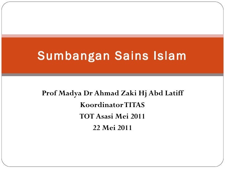 Sumbangan Sains Islam
