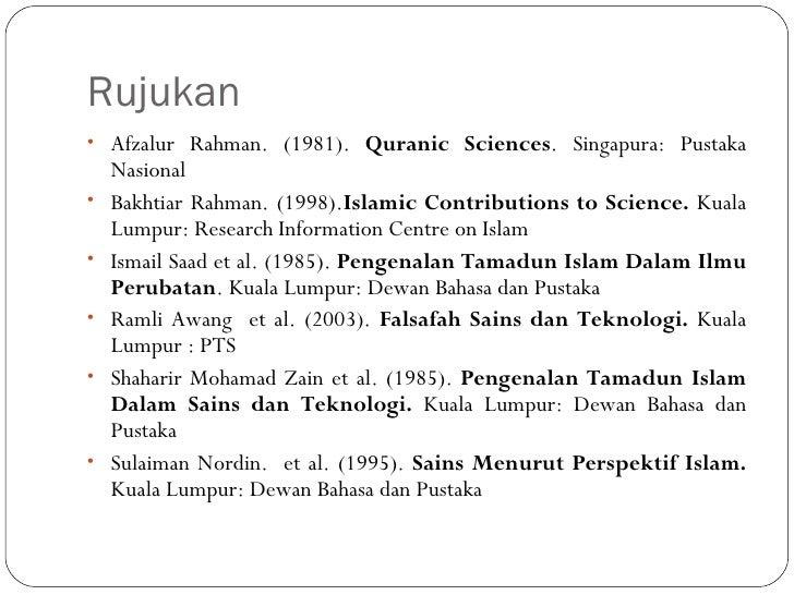 Sumbangan Sains Islam