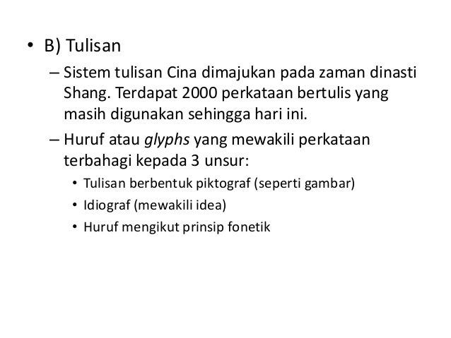 Sumbangan tamadun cina