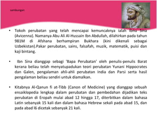 Sumbangan Tamadun Islam Dalam Ilmu Perubatan