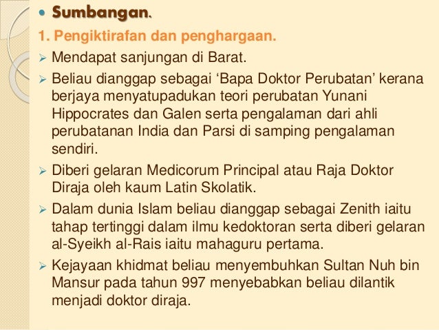 Sumbangan tokoh intelek