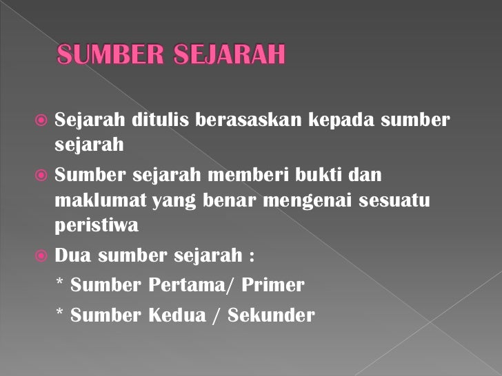 Sumber sejarah