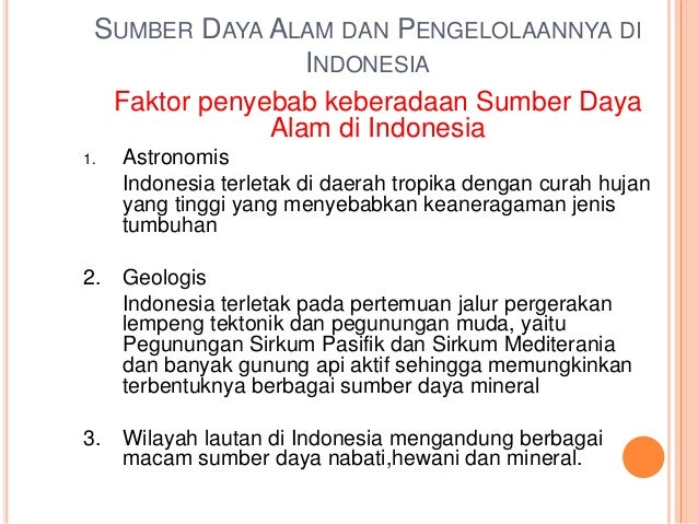 Sumber Daya Alam