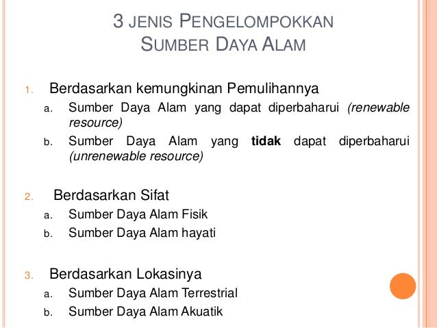 Contoh Sumber Daya Alam Akuatik Mosaicone