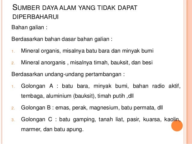 Sumber Daya Alam