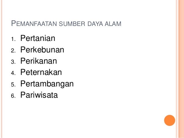 Sumber Daya Alam