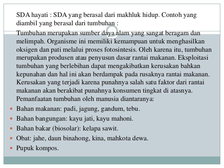 Sumber daya alam