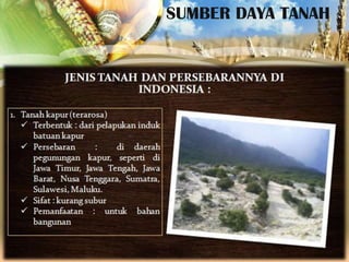 SUMBER DAYA TANAH

 
