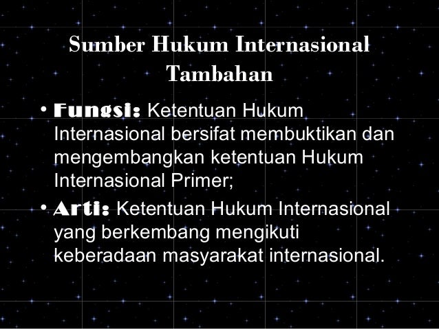 Sumber hukum internasional