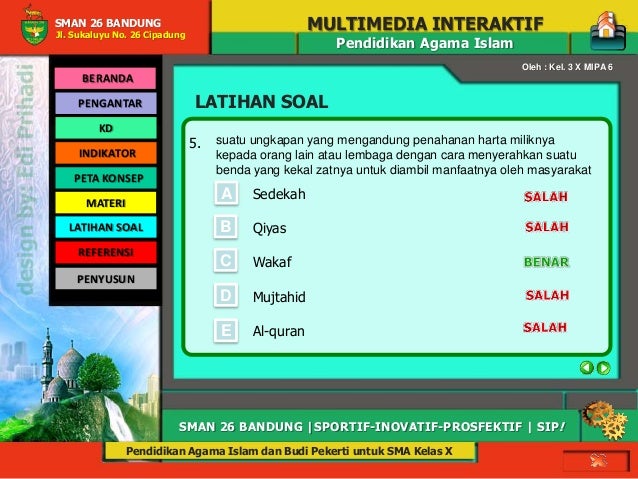 Mengelola Wakaf Dengan Penuh Amanah Pend Agama Islam Sma Kelas X