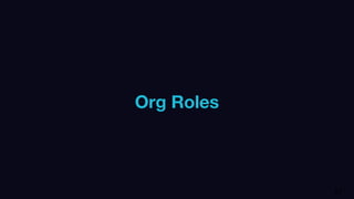 Org Roles
21
 