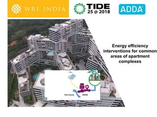 Energy efficiency
interventions for common
areas of apartment
complexes
 