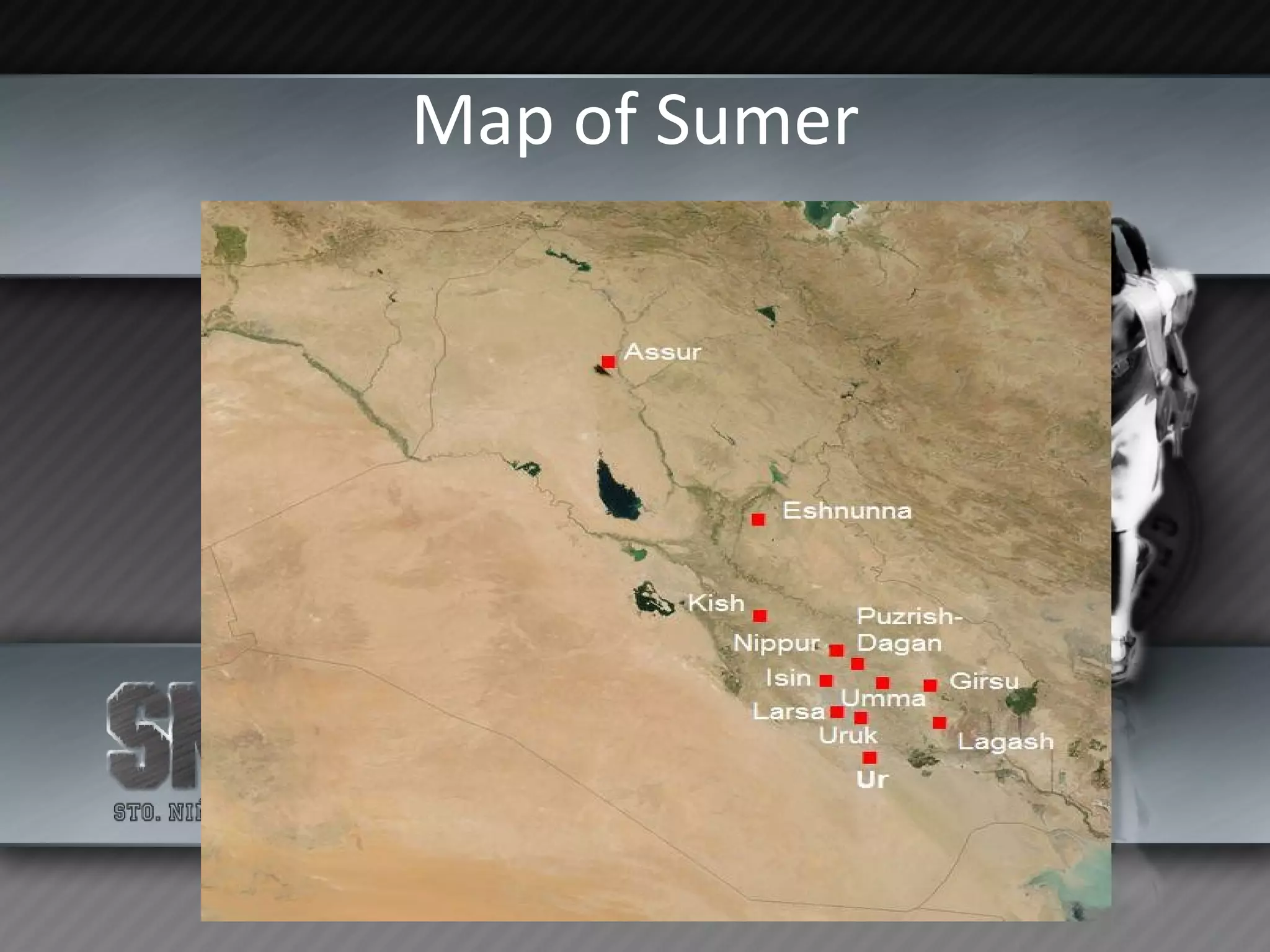 Map of Sumer 