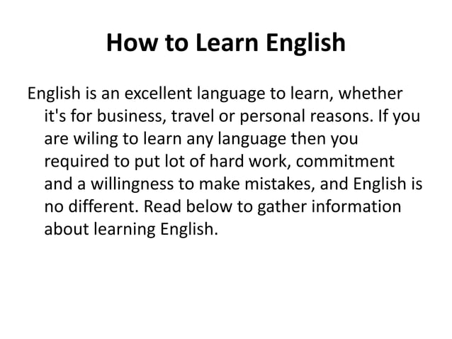 How To Learn English Speaking Fluently PPT how-to-learn-english-speaking-fluently-ppt