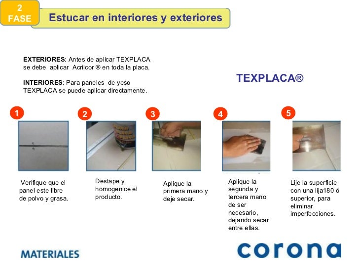 Acabado de muros interiores y exteriores