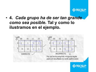 • 4. Cada grupo ha de ser tan grande
como sea posible. Tal y como lo
ilustramos en el ejemplo.

 