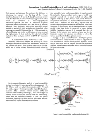 STUDY & PERFORMANCE OF METAL ON METAL HIP IMPLANTS: A REVIEW | PDF