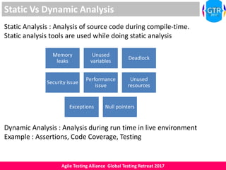 ATAGTR2017 Static and dynamic code analysis for mobile applications ...