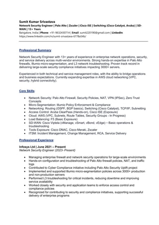 Experienced Network Security Engineer Specializing in Palo Alto & Cloud ...