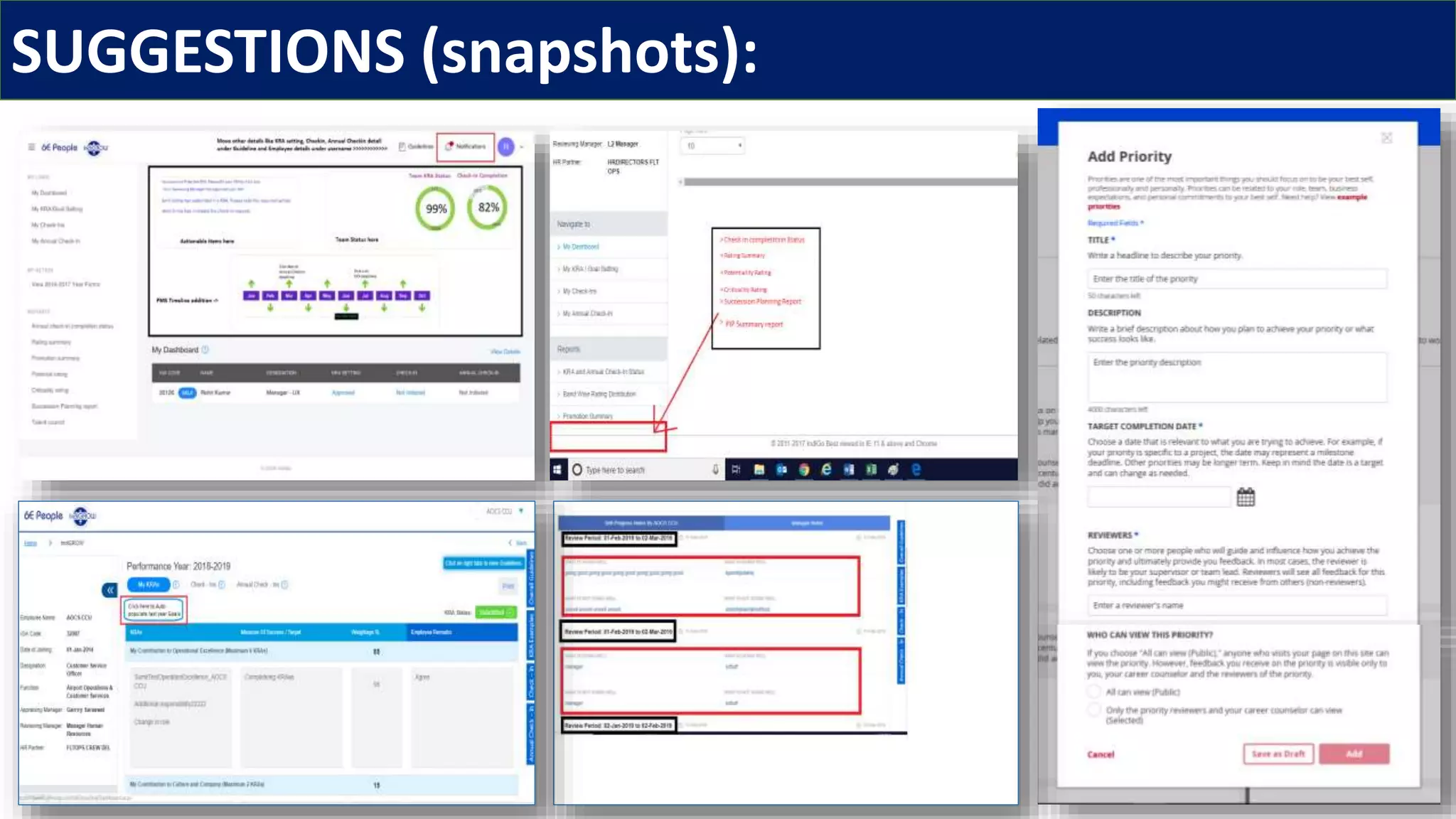 SUGGESTIONS (snapshots):
 
