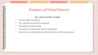 Vasted Interest Example sumit tpa (1) A STUDY ON CONTINGENT AND VESTED INTEREST.pptx