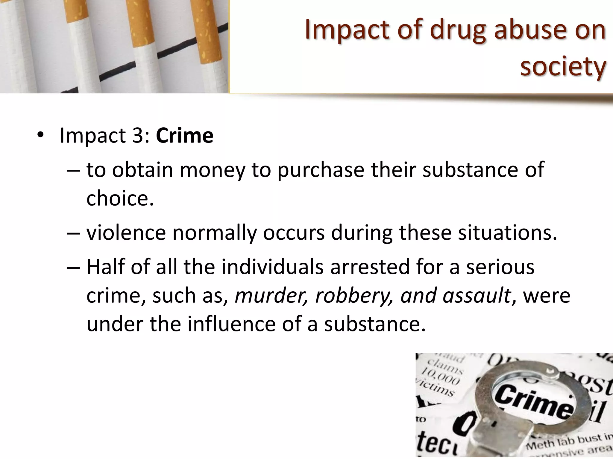 Prevalence, Types and Impact of Drug Abuse | PDF