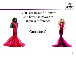 Questions? YOU are beautiful, smart and have the power to make a difference 