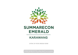 e-Brochure Summarecon Emerald Karawang - Cluster Avani Homes