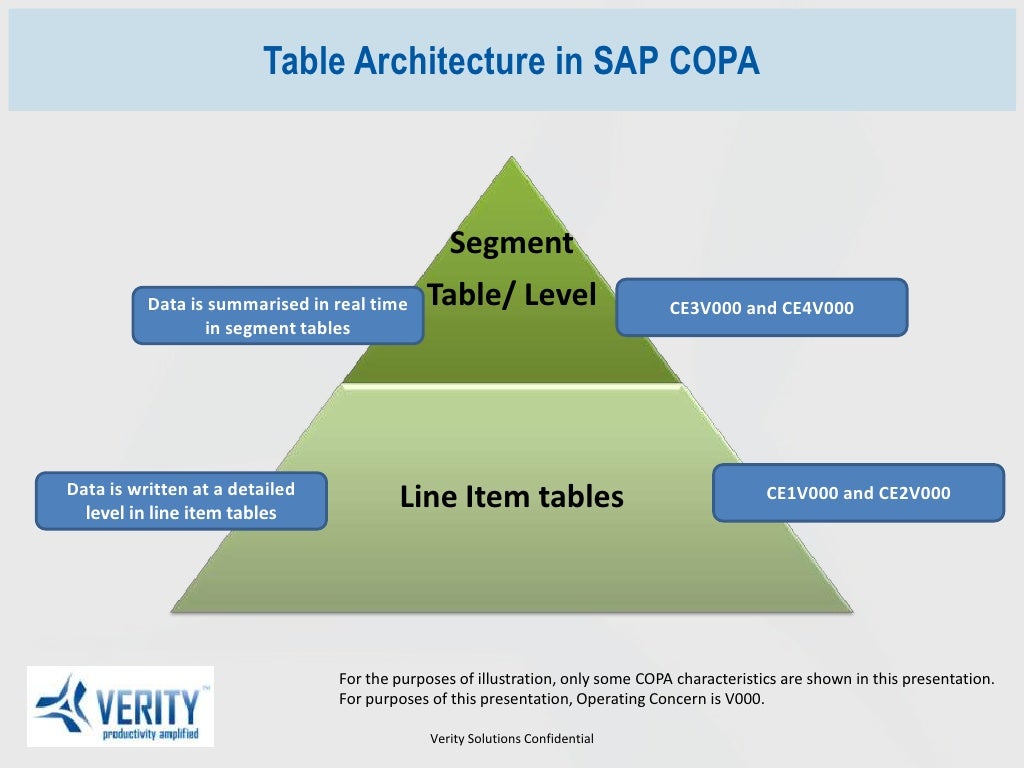 Summarisation levels in SAP COPA