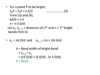 Summarized notes on Interference and Diffraction for JEE Main | PPTX