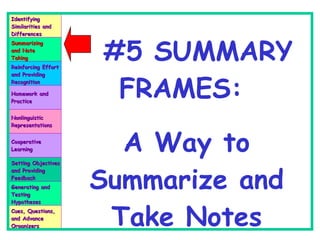 Summarising Notes Summarizing & Notetaking | PPT