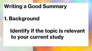 Summarizing and Citing Literature Sources.pdf