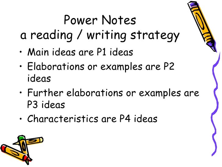 Example strategy in writing