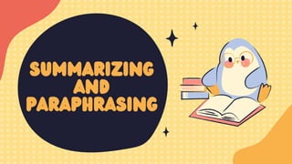 Summarizing and Paraphrasing for grade 9 | PDF