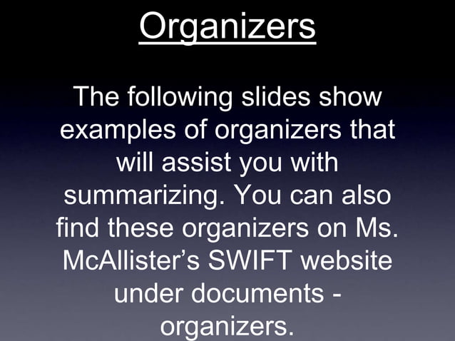 Summarizing powerpoint | PPT
