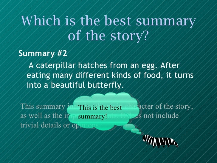 Summarizing A Story