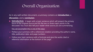 Summarizing technical communication | PPTX
