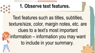 SUMMARIZING VARIOUS TEXT TYPES Q3 ENGLISH 5.pptx