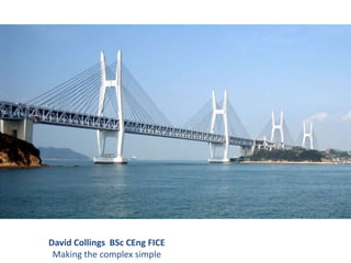 David Collings BSc CEng FICE
Making the complex simple
 