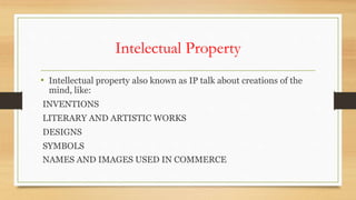 Intellectual Property Summary | PPTX