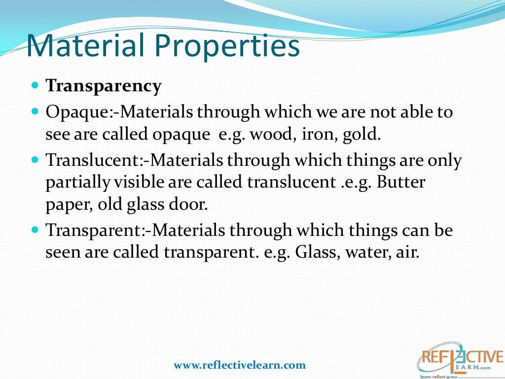 Class 6 Science Different kinds of materials