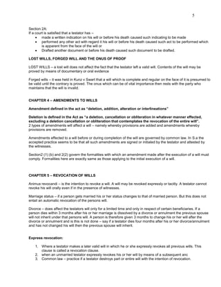 Summary law of sucession | DOC