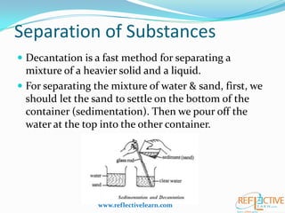 Separating Using Decantation Class IV -States of Matter | PPTX